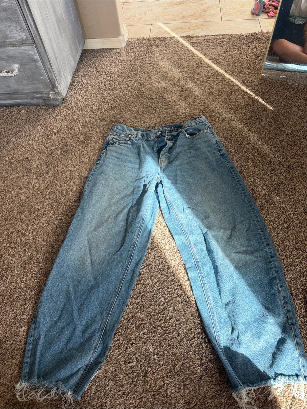 American Eagle Outfitters Light Blue Boyfriend Jeans